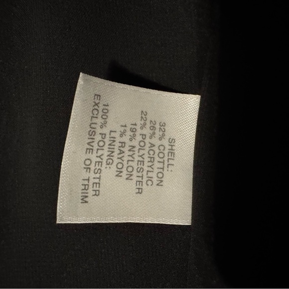 Classiques Entier Blue and Green Blazer Open Front Collarless Design - Picture 7 of 8